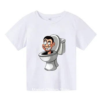 Hot Game Skibidi Toilet Tshirt Kids Cartoon Džemperiai Tops Casual Boys Girls Pullovers Tees Children Sportinės aprangos marškinėliai