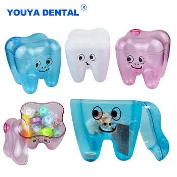 Dantų mielo danties formos daiktadėžė Plastikinis darbalaukio laikymo dėklas 