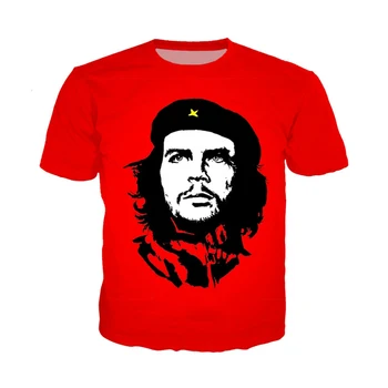 Nauji Che Guevara 3D spausdinti marškinėliai Vyrai Moterys Fashion Casual Tshirt Unisex Harajuku Streetwear Cool Oversized Tops marškinėliai