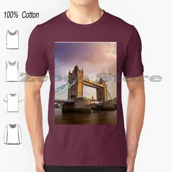 Tower Of London Jungtinės Karalystės marškinėliai 100% medvilnė Patogi aukštos kokybės Tower Tower Of London London England Jungtinė Karalystė