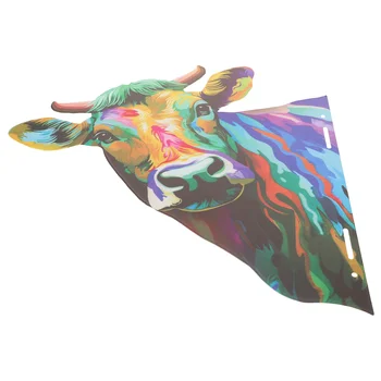 Amerikos šalies saulės sienų apdaila Geležiniai rankdarbiai (žalios spalvos karvės galva) Amatų dekoracijos