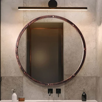Dušas Apvali siena Dekoratyvinis veidrodis Vonios kambarys Pakabinamas asmenukė Tuštybė Makiažas Veidrodis Kirpykla Spiegel Namų dekoravimas YX50DM