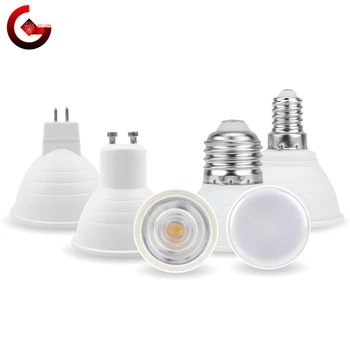 MR16 GU10 E27 E14 Lampada LED lemputė 6W 220V Bombillas LED lempos prožektorius Lampara LED taškinė šviesa 24/120 laipsnių apšvietimas