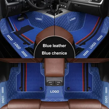 YUCKJU Custom Stripe odinis automobilio kilimėlis, skirtas Ford Focus Kuga Ecosport Explorer Mondeo Fiesta Mustang automobilių kilimų dangtis